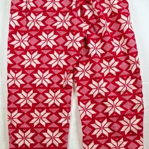 Hanna Andersson Red and White Patterned Pants